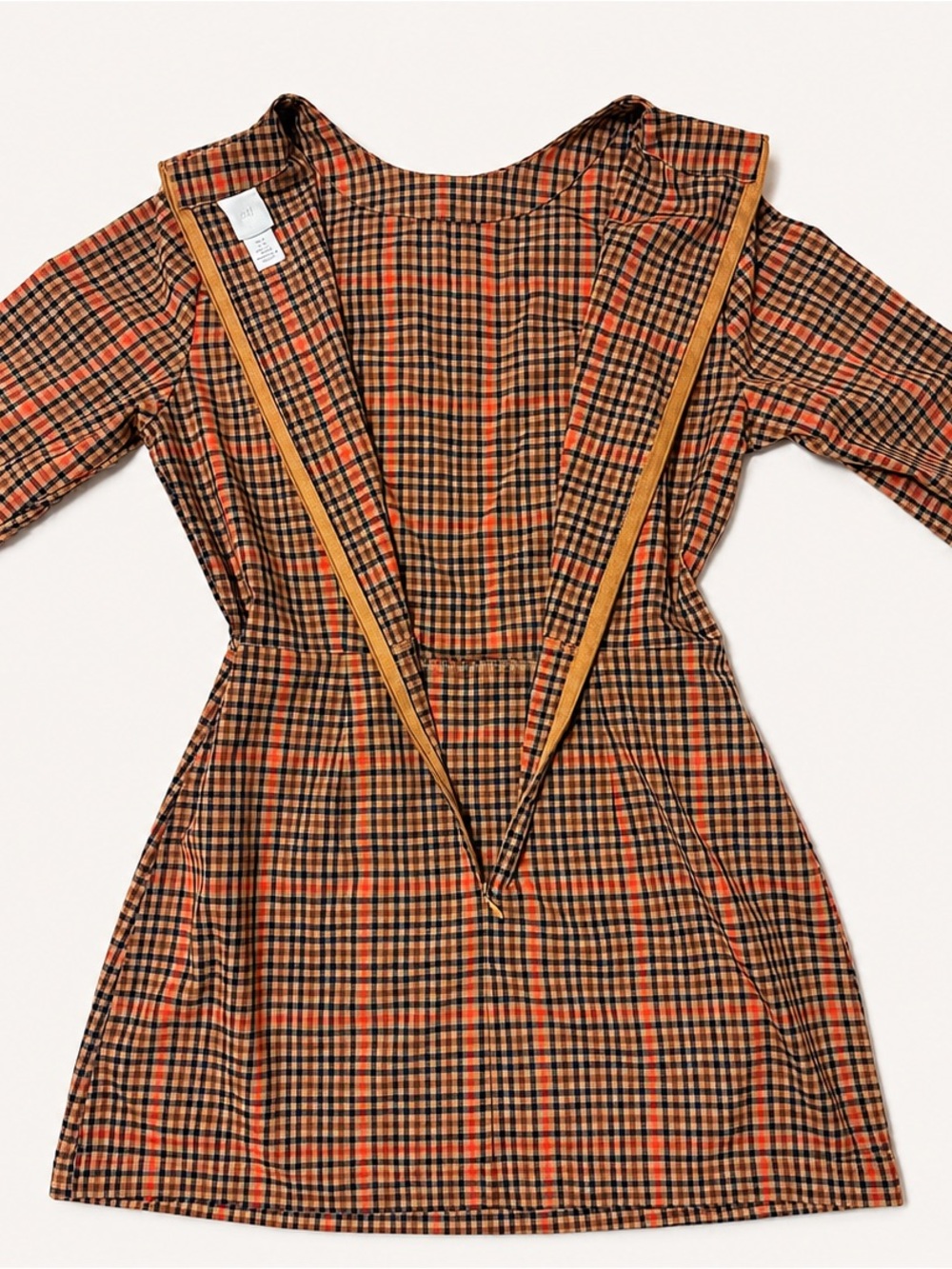 H&M Plaid Long Sleeve Dress Size 10 - Picture 5 of 5